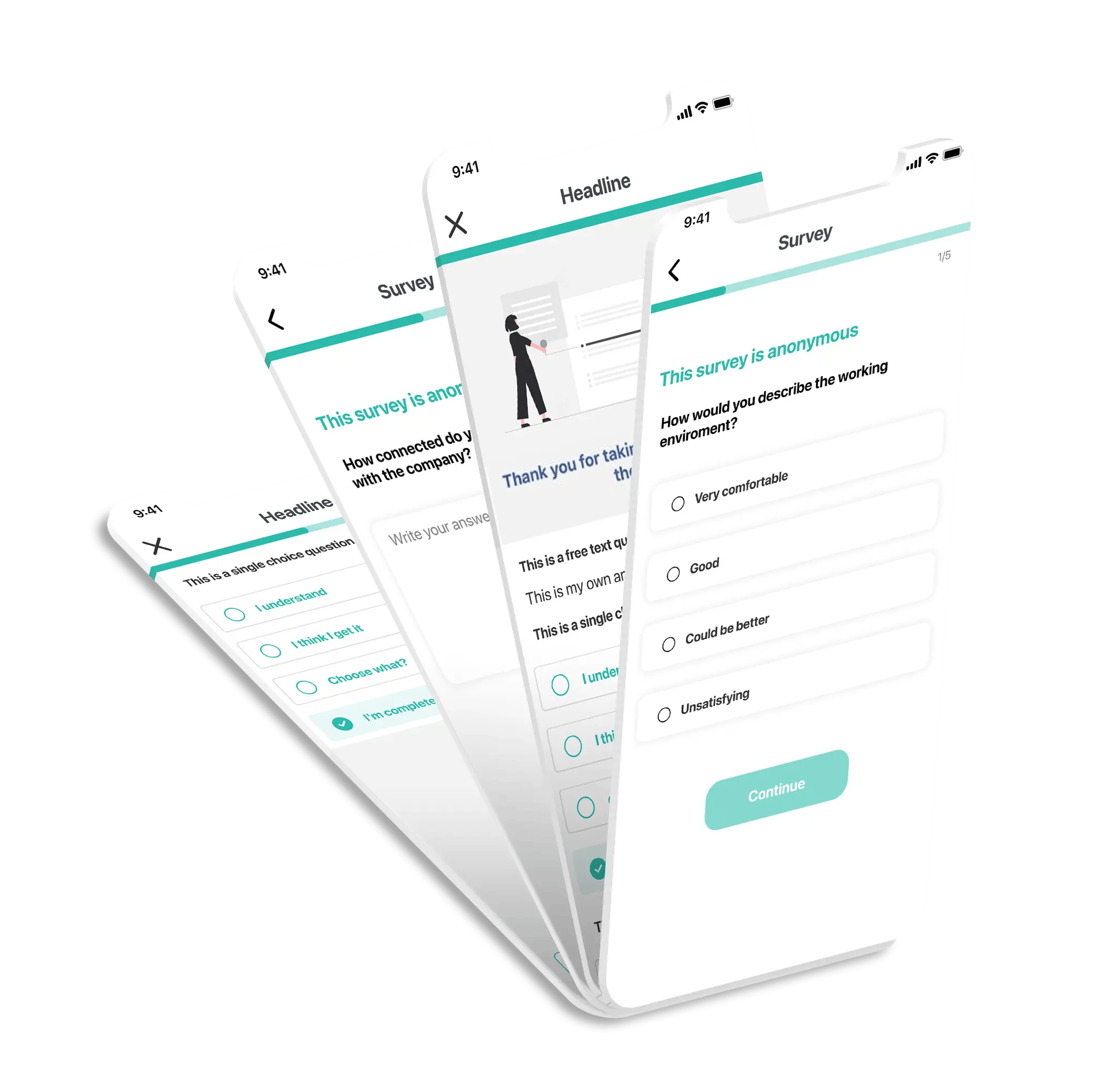 Survey screens Survey screens